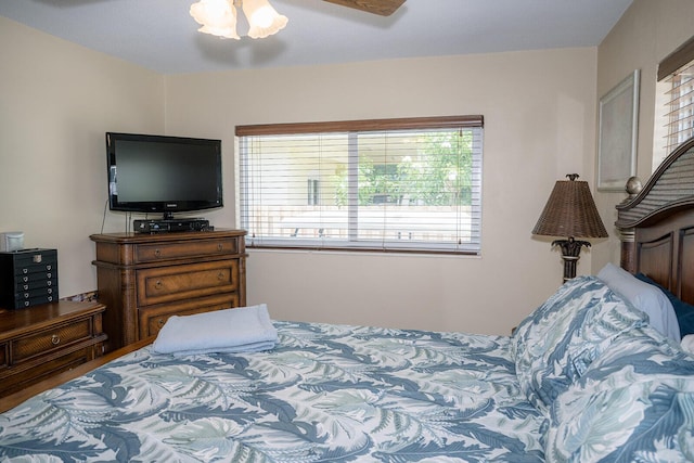 768 Musa Dr, Key Largo, FL 33037 - bedroom with multiple windows and ceiling fan