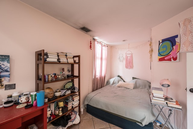 view of tiled bedroom