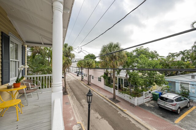 balcony with covered porch