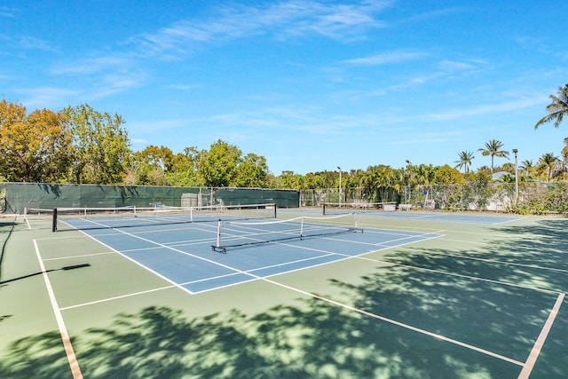 view of sport court