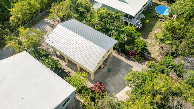 view from above of property