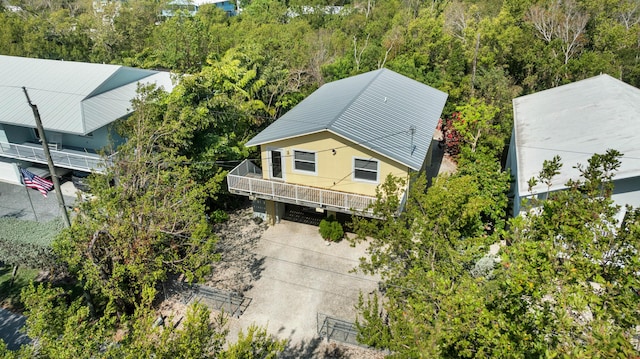 view from above of property