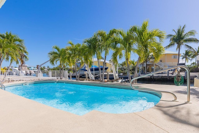 view of pool