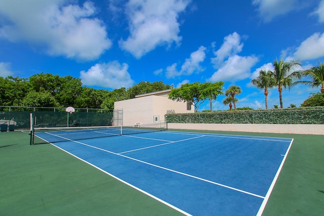 view of sport court