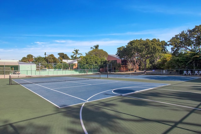 view of tennis court