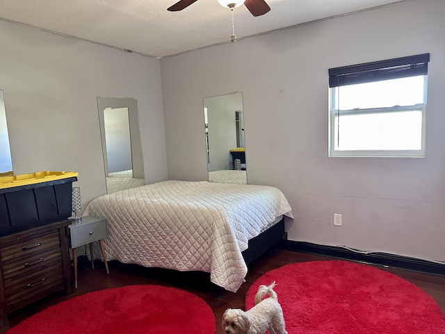 397 Balido St, Key West, FL 33040 - bedroom featuring wood finished floors and a ceiling fan