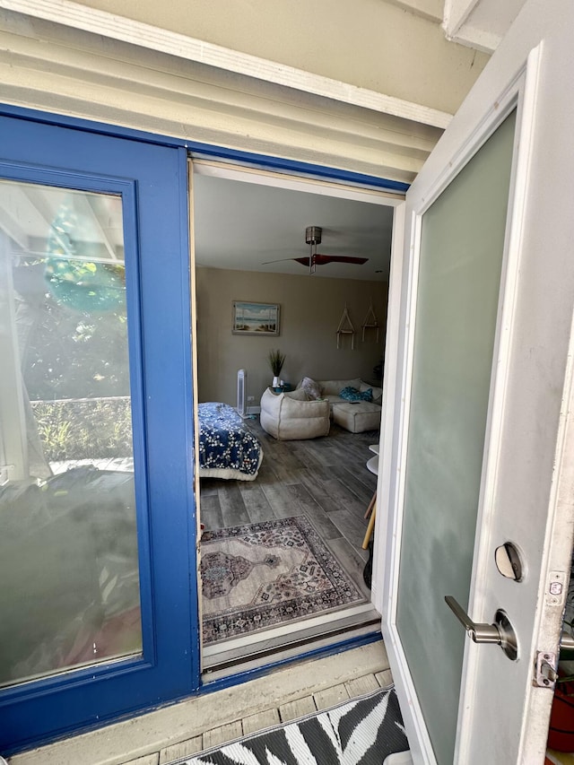 397 Balido St, Key West, FL 33040 - detailed view of a ceiling fan and wood finished floors