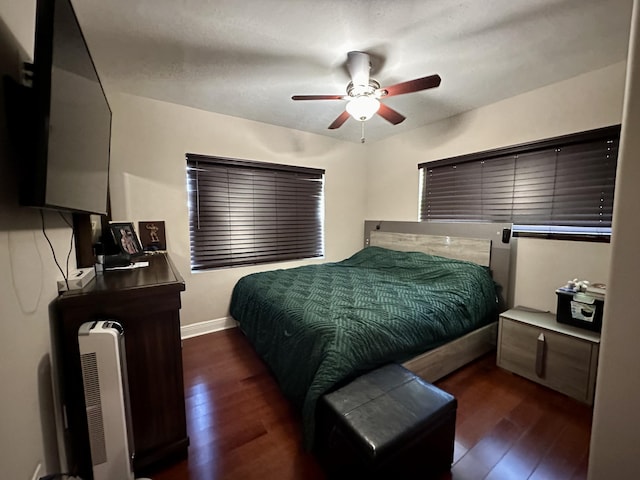 397 Balido St, Key West, FL 33040 - bedroom featuring wood finished floors, baseboards, and a ceiling fan