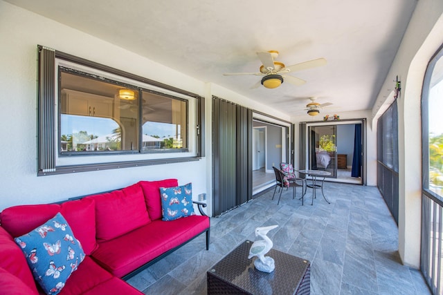 view of sunroom / solarium