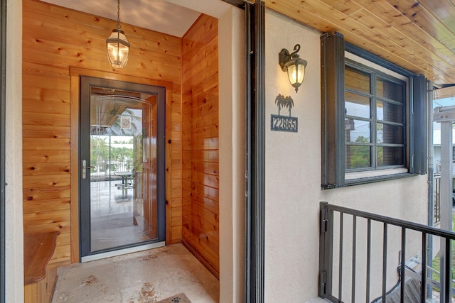 22865 Redfish Ln, Cudjoe, FL 33042 - entrance to property with stucco siding and a porch
