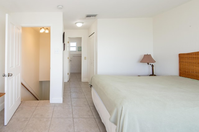 view of tiled bedroom