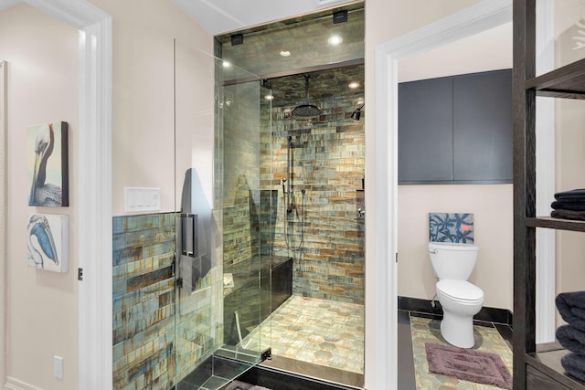 3300 Riviera Dr, Key West, FL 33040 - full bathroom featuring a shower stall and toilet