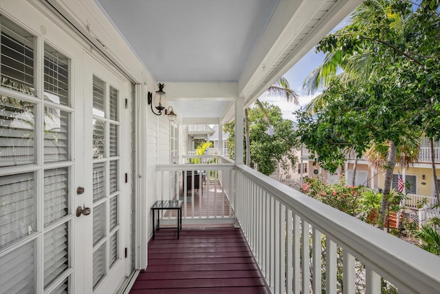 view of balcony