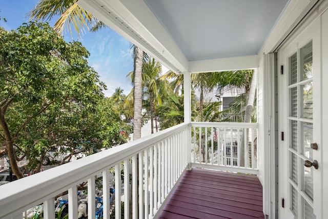 view of balcony