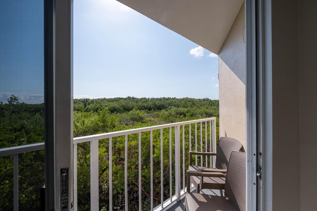 view of balcony