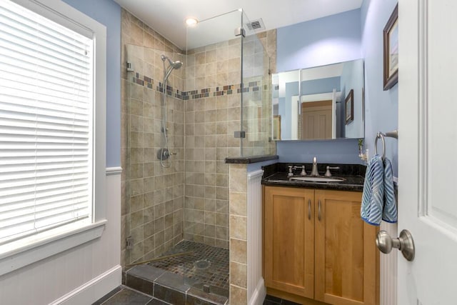810 Terry Ln, Key West, FL 33040 - bathroom featuring tiled shower and vanity