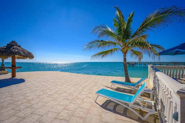 101 E Ocean Dr Unit C304, Key Colony, FL 33051 - view of pool with a water view