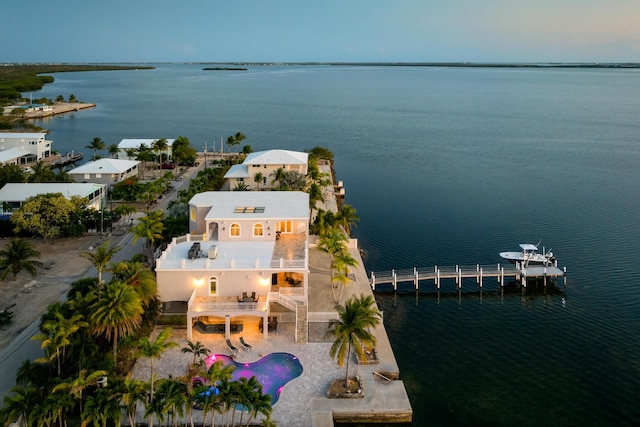 3742 Seagrape St, Big Pine, FL 33043 - view from above of property with a large body of water