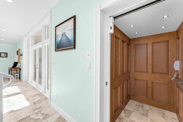 3742 Seagrape St, Big Pine, FL 33043 - hall featuring elevator and recessed lighting