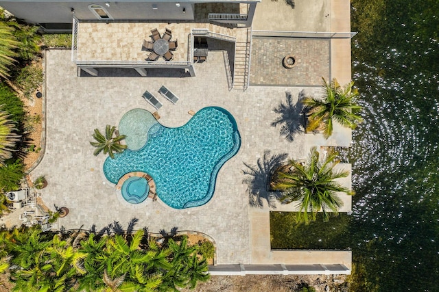 3742 Seagrape St, Big Pine, FL 33043 - bird's eye view of a pool