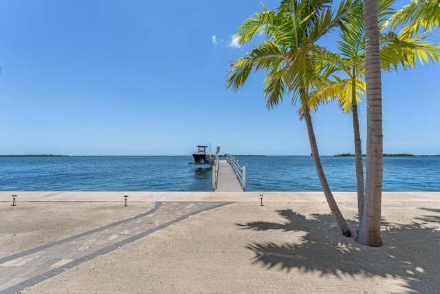 3742 Seagrape St, Big Pine, FL 33043 - water view featuring a dock