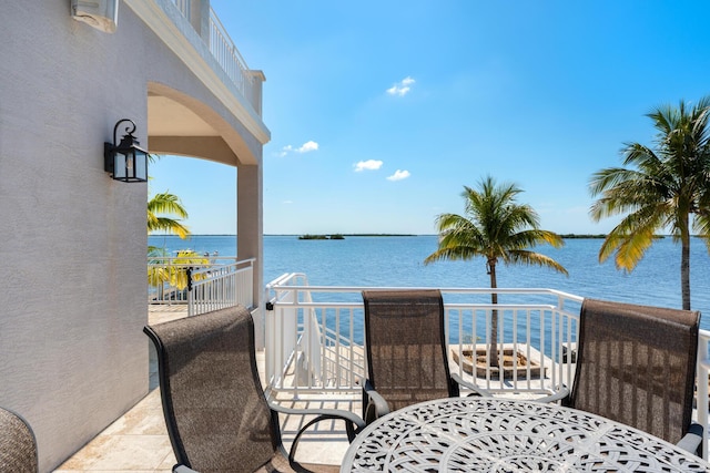 3742 Seagrape St, Big Pine, FL 33043 - balcony featuring a water view