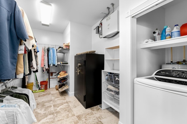 3742 Seagrape St, Big Pine, FL 33043 - washroom featuring washer / dryer and stone finish floors