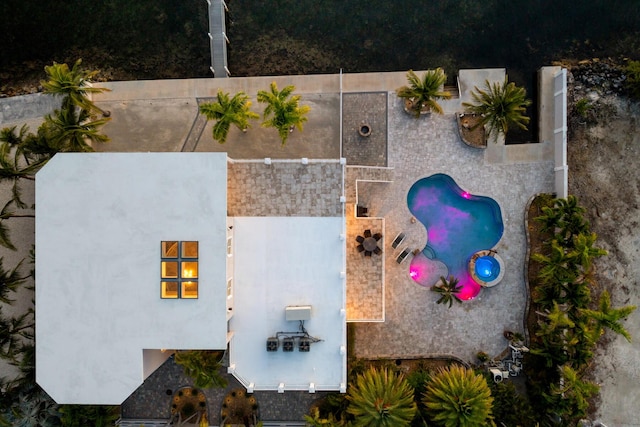3742 Seagrape St, Big Pine, FL 33043 - aerial view of property and surrounding area featuring a pool