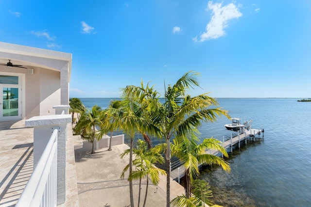 3742 Seagrape St, Big Pine, FL 33043 - water view featuring a dock