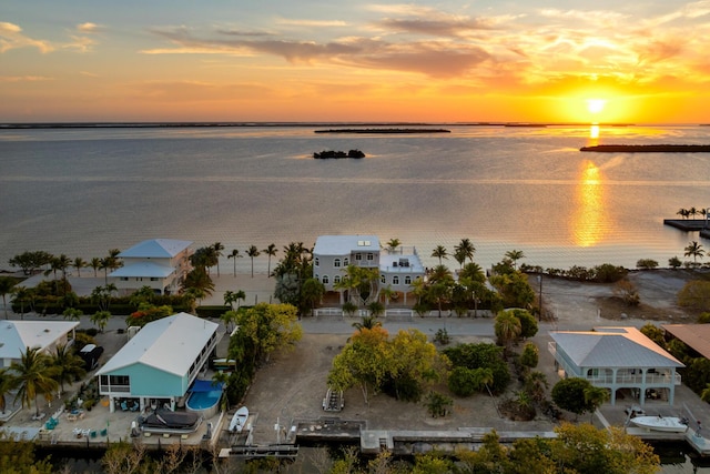 3742 Seagrape St, Big Pine, FL 33043 - aerial view at dusk of a water view