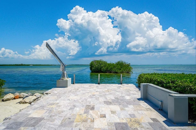 view of water feature