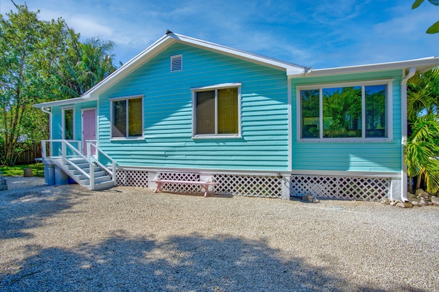 view of rear view of property