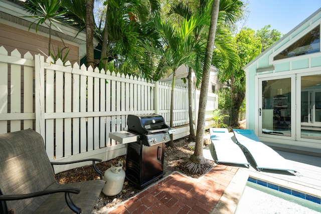 view of patio / terrace with grilling area