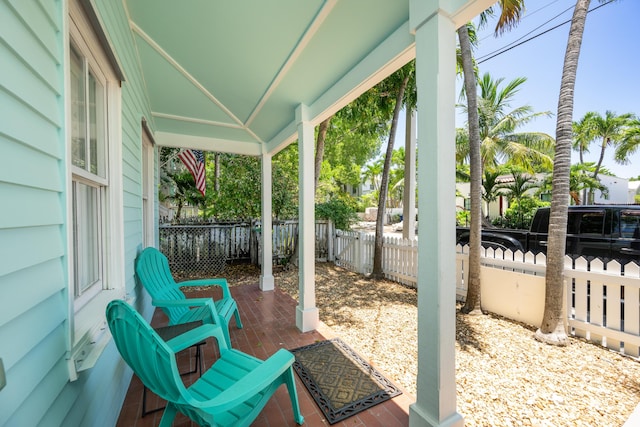 view of patio / terrace featuring a porch