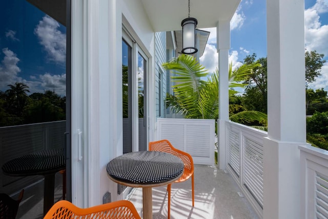 view of balcony