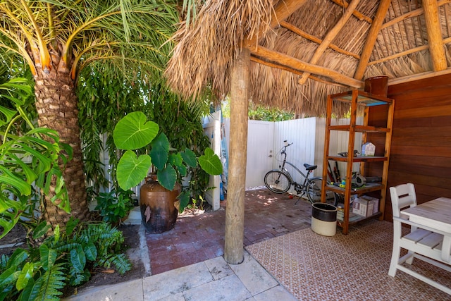 316 Southard St, Key West, FL 33040 - view of patio featuring a gazebo