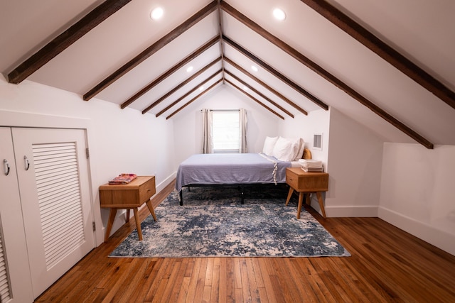 316 Southard St, Key West, FL 33040 - bedroom featuring baseboards, wood-type flooring, and recessed lighting