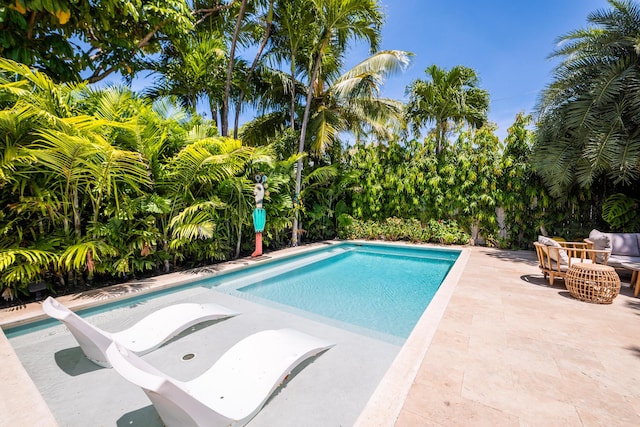 316 Southard St, Key West, FL 33040 - outdoor pool with a patio and an outdoor living space