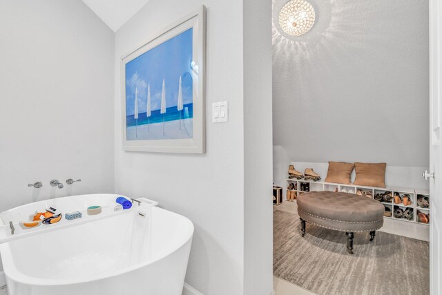 bathroom featuring a bathing tub