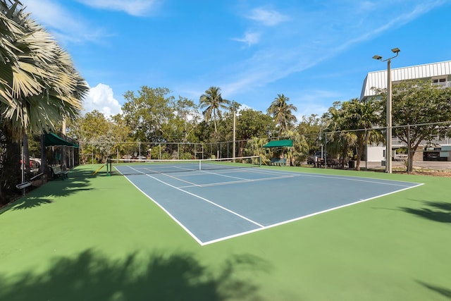 view of tennis court