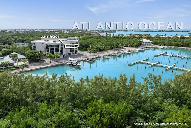 6301 Gulf Of Mexico Blvd Unit 301, Marathon, FL 33050 - birds eye view of property featuring a water view
