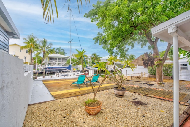 263 Azalea St, Tavernier, FL 33070 - view of yard with a deck