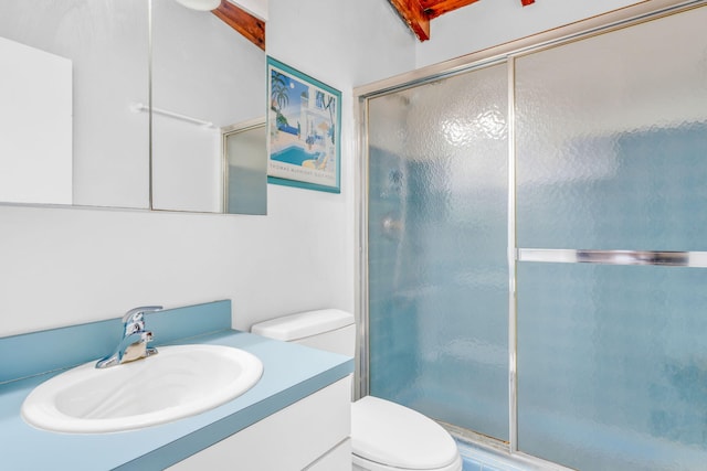 263 Azalea St, Tavernier, FL 33070 - full bathroom featuring vanity and a shower with door