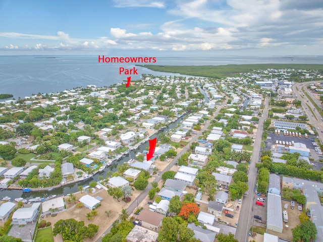 263 Azalea St, Tavernier, FL 33070 - aerial view of property and surrounding area with a nearby body of water and nearby suburban area