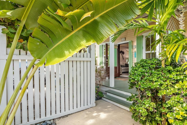 view of patio / terrace with fence