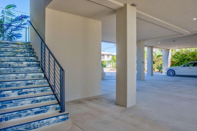 view of stairs