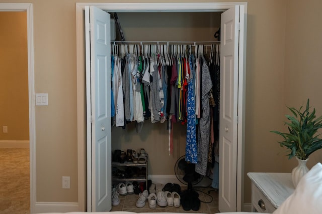 view of closet