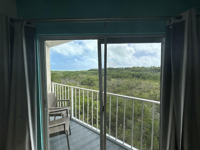 view of balcony