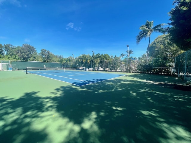 view of tennis court