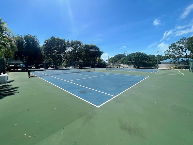 view of tennis court